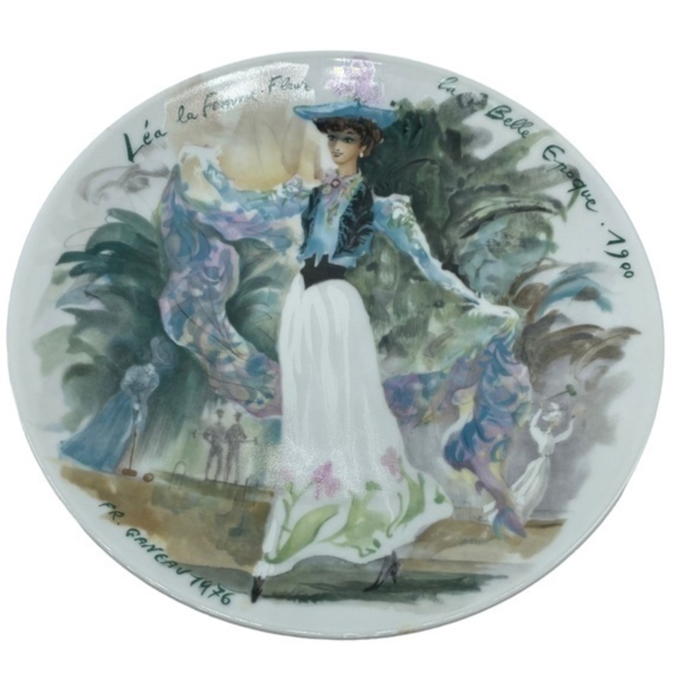 Vintage Limoges Lea The Woman Flower of the Beautiful Era 1900 Plate